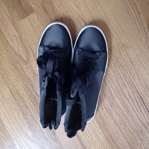 Steve Madden Blue Silky Sneaker Booties